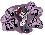 1girl artist:nickben12 plushie rammy um_jammer_lammy // 1000x773 // 336KB