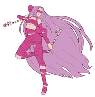 artist:necrolepsy artist:rider candy_cane christmas christmas_collab_2017 collab colored fate_(series) fate_grand_order medusa nude ribbon underboob winter // 1191x1214 // 423KB