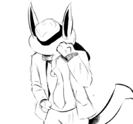cosplay lucario michael_jackson monochrome pokemon smooth_criminal // 900x840 // 115KB
