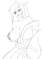 breasts breasts_out huge_breasts pasties shikimi toukiden // 603x839 // 94KB