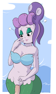 1girl artist:davidsanchan cala_maria cleavage colored cuphead_(series) sex // 870x1435 // 242KB