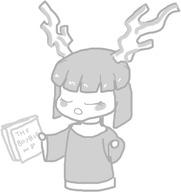 1girl alternate_hairstyle bible blush book chibi eyes_closed htol#niq htol#niq_hotaru_no_nikki mion monochrome nun short_hair text the_firefly_diary // 680x722 // 126KB