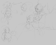 alphys tagme undertale undyne wip // 2521x1999 // 920KB