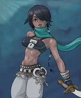 1girl ali-baba artist:unknown code_of_princess key midriff sword // 1189x1443 // 126KB