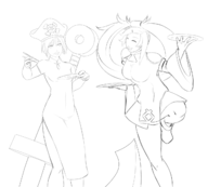 alternate_hairstyle chinese_new_year_collab_2018 collab guilty_gear jam_kuradoberi may qipao short_hair // 1280x1151 // 138KB