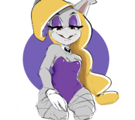 1girl artist:justdavefnd blonde_hair breasts bunny_suit furry hariet rabbit super_mario_odyssey thick_thighs // 1800x1600 // 807KB