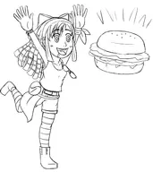 artist:leud burger food la_mulana mulbruk // 1286x1442 // 308KB