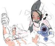 1boy 1girl aisha artist:unknown handjob monster_hunter penis // 784x658 // 153KB