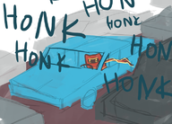 artist:noodle cars colored honk journey text the_traveler traffic // 800x573 // 281KB