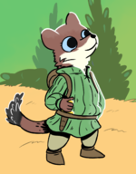 1girl anthro artist:halfdime colored eyelashes furry knife oc root tabletop_game ttrpg weapon // 496x636 // 136KB