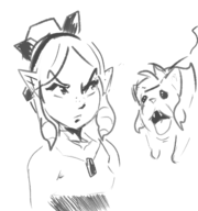 1girl angry artist:justdavefnd cat meme mila reaction_image the_legend_of_zelda wind_waker // 1500x1600 // 497KB