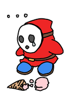 1boy artist:unknown colored crying food ice_cream shy_guy solo super_mario tears // 800x1130 // 163KB
