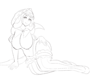 artist:xiceowl huge_breasts looking_at_viewer midriff odin_sphere velvet // 2100x1750 // 433KB