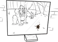 ape candy_kong donkey_kong_country headphones shirt zoo // 1639x1197 // 184KB