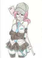 colored cosplay fiolina_germi hatsune_miku metal_slug miku vocaloid // 1700x2338 // 1.2MB