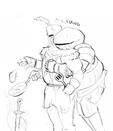 back_hug bonfire cooking dark_souls parody siegmeyer siegmeyer_of_catarina solaire solaire_of_astora // 626x722 // 208KB