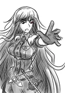 1girl artist:angelsbestrace red_eyes selvaria_bles simple_coloring valkyria_chronicles // 1020x1447 // 779KB