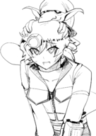 2boys artist:dweller1215 head_lantern hero knocker lantern looking_at_viewer monochrome protagonist shin_megami_tensei sketch smile smiling // 1020x1445 // 604KB