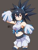 1girl artist:mateus_upd cheerleader_outfit disgaea rozalin // 657x857 // 276KB