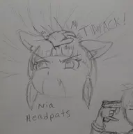 angry headpat headpats nia parody reaction_image tagme traditional_medium xenoblade xenoblade_chronicles xenoblade_chronicles_2 // 2230x2242 // 870KB