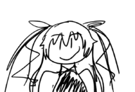 1girl artist:lunaticsoda doodle smile taimanin_asagi taimanin_yukikaze twintails // 885x600 // 198KB