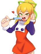 1girl artist:divale mega_man_(series) popsicle roll // 1500x2000 // 1.0MB