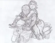 airheart_(fortnite) artist:venom burnout_(fortnite) fortnite motorcycle // 3258x2529 // 1.9MB