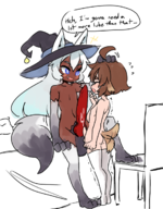 2boys animal_ears artist:chaikodog berwyn corruption_of_champions frotting hat penis tail // 965x1239 // 660KB