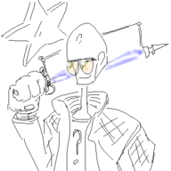 1boy artist:unknown cosplay no_more_heroes travis_touchdown // 400x400 // 23KB