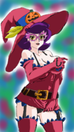 cleavage colored costume halloween pokemon pokemon_sm wicke witch // 720x1280 // 770KB