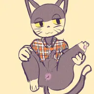 1boy animal_crossing anthro anus artist:strugglingquota ass balls colored furry looking_to_the_side penis perineum presenting punchy seductive seductive_pose shirt sketch tail // 2000x2000 // 4.8MB