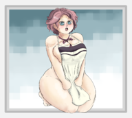 1girl apron artist:skiffle_bop huge_breasts lina_crawford partially_nude the_legend_of_heroes_trails_of_cold_steel trails_(series) // 1300x1163 // 629KB