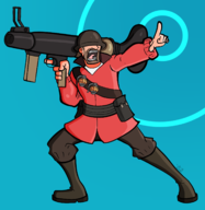 1boy artist:pcb soldier tagme team_fortress_2 // 1620x1661 // 512KB