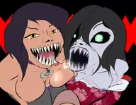 artist:mckraken colored crossover cum hisako huge_breasts killer_instinct looking_at_viewer mileena mortal_kombat penis topless // 900x697 // 388KB