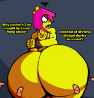 1girl anthology_of_the_killer arms_behind_back artist:unknown ass bb dialogue disembodied_penis huge_ass multiple_penises penis text tied tied_up // 1884x1956 // 2.5MB