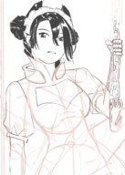 1girl agent agent_(girls'_frontline) artist:unknown girls'_frontline solo wip // 1146x1610 // 1.3MB