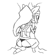 ass hiding monochrome shantae shantae_(series) wayforward // 2000x2000 // 505KB