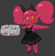 1girl artist:wapcum colored deltarune dress heels mesugaki_soul personification pigtails soul_(deltarune) // 1001x1022 // 339KB