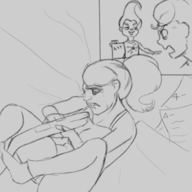 1boy 1girl cartoon cindy_vortex crying gun jimmy_neutron not_vidya ponytail shotgun sketch tears the_adventures_of_jimmy_neutron_boy_genius weapon // 5000x5000 // 2.0MB