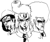 3boys afro agent_derek agent_j agent_morris artist:rider elite_beat_agents sunglasses // 488x414 // 95KB