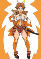 1girl artist:hiptric cosplay gesshi_hanafuuma otomedius_excellent princess_daisy super_mario // 1391x2000 // 1.3MB