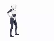 3d android artist:unknown black_and_white faceless female japanese japanese_text kaiyō_sushi monolighter porcelain render robot shiny white_background // 2000x1500 // 548KB