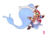 artist:34no404 ass blush colored esna ever_oasis huge_ass isuna mermaid monster_girl seedling tethu // 1200x900 // 437KB