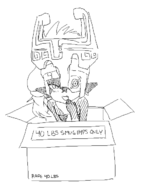 1girl artist:ergadm117 box midna text the_legend_of_zelda twilight_princess // 467x635 // 28KB