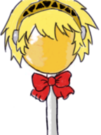 aigis artist:bishopbb colored food lolipop lollipop persona_(series) persona_3 shin_megami_tensei tagme // 194x259 // 53KB