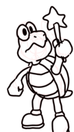 koopa lineart star_rod star_wand super_mario_bros. // 1080x1920 // 485KB