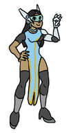 1girl colored dark_skin overwatch symmetra // 628x1165 // 154KB