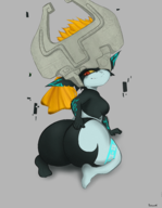 1girl artist:pogeaux ass midna the_legend_of_zelda twilight_princess // 2229x2869 // 4.0MB