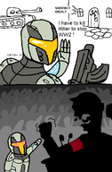 2boys artist:unknown comic gun hitler protagonist tank text timeshift vehicle // 466x710 // 38KB
