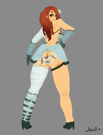 artist:joul ass colored cosplay crossover dragon's_crown kaine nier sorceress // 2406x3156 // 1.0MB